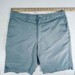 Nicklaus Mens Golf Shorts Blue Gray‎ Flat Front Performance Stretch